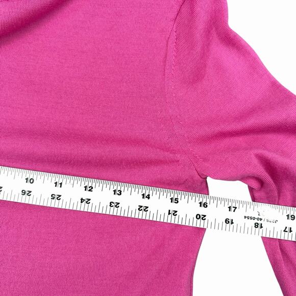 Uniqlo 100% Wool Crewneck Sweater Layer Womens XS Pink Long Sleeve Knit - Picture 4 of 8